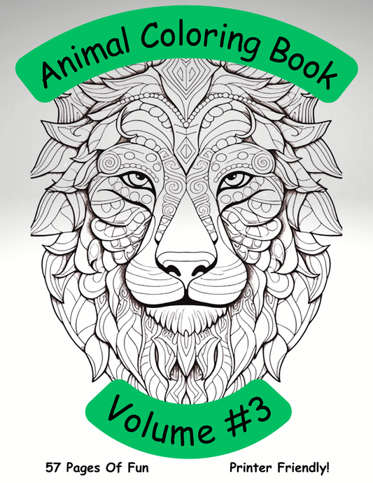Animal Coloring Book Vol #3