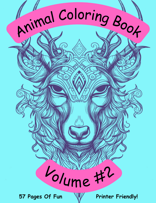 Animal Coloring Book Vol #2