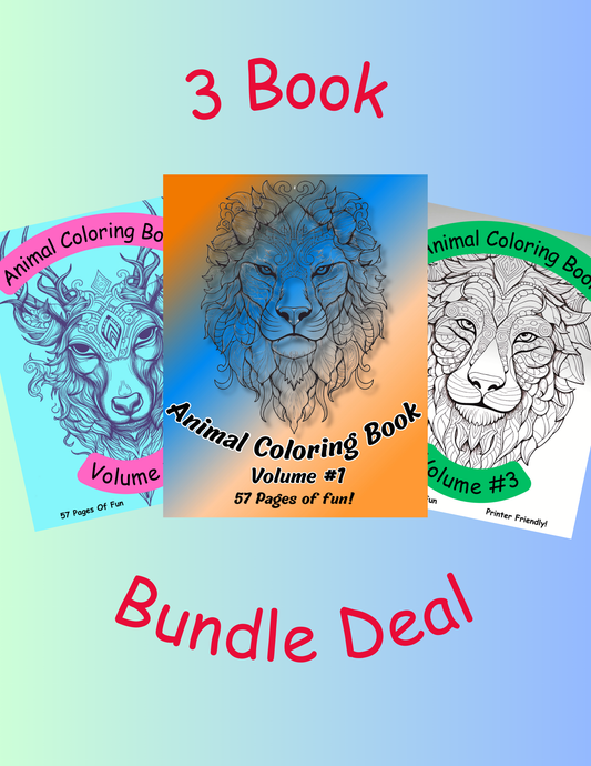 Animal Coloring Book Bundle Deal