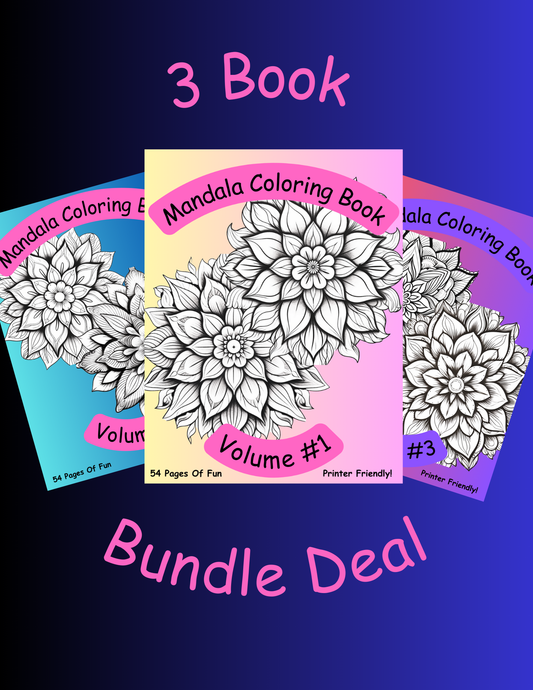 Classic Mandala Coloring Book Bundle Deal