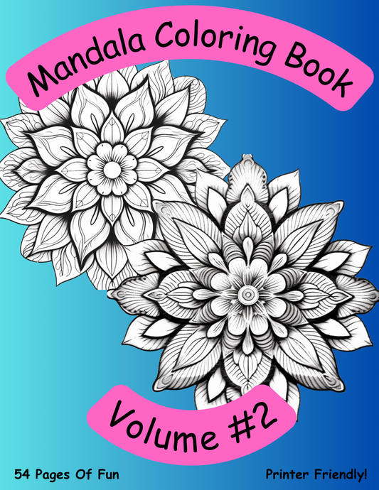 Classic Mandala Coloring Book Vol #2