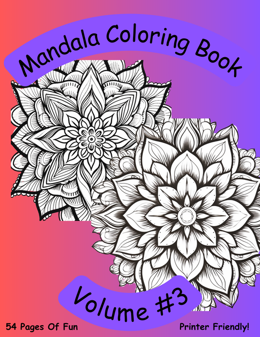 Classic Mandala Coloring Book Vol #3