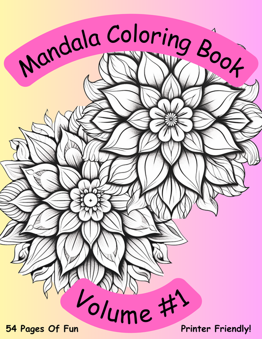 Classic Mandala Coloring Book Vol #1