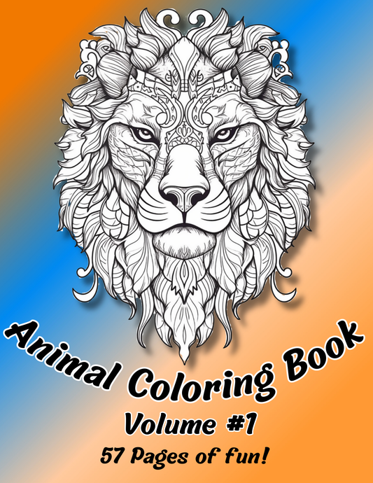Animal Coloring Book Vol #1