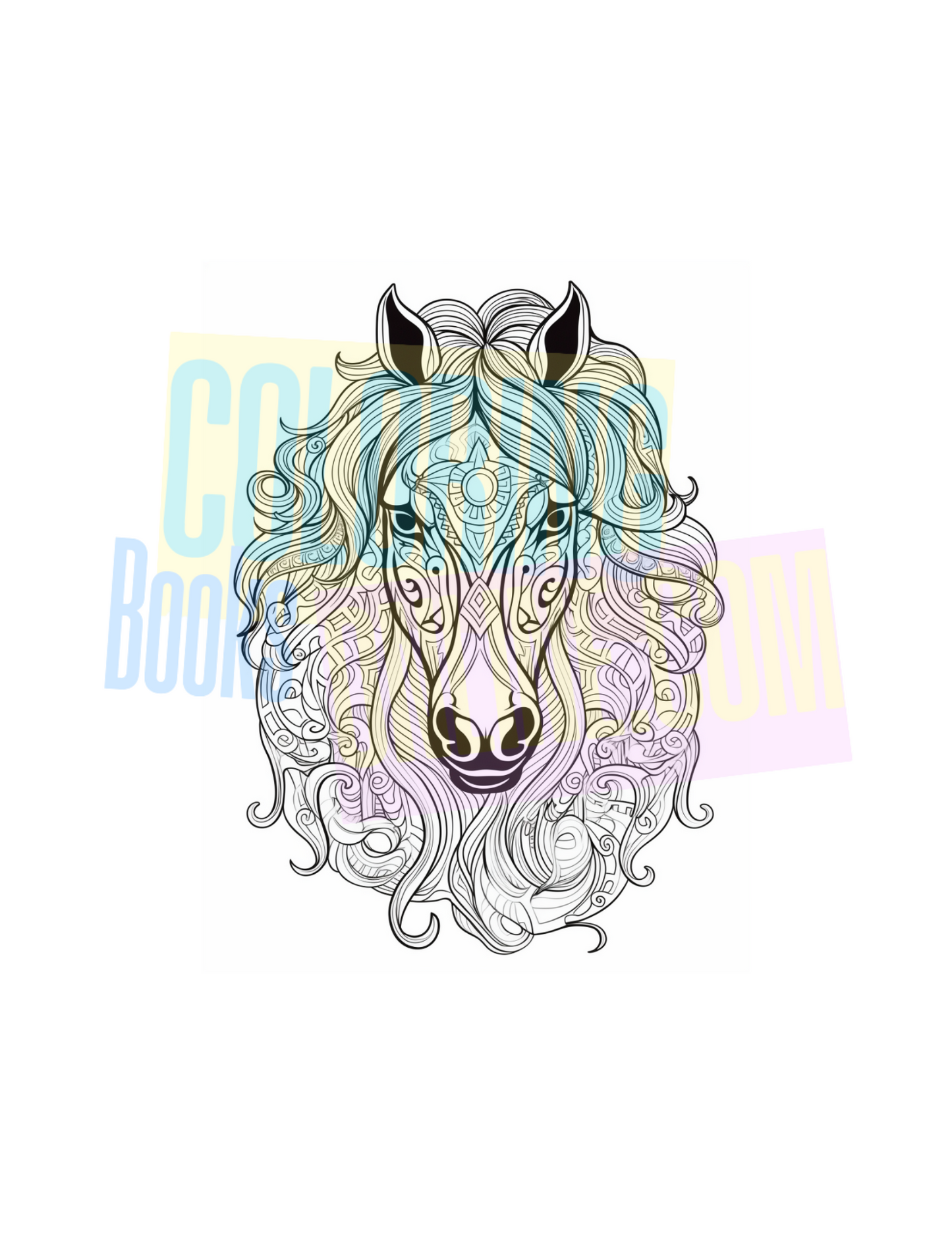 Horse Coloring Book Vol #3