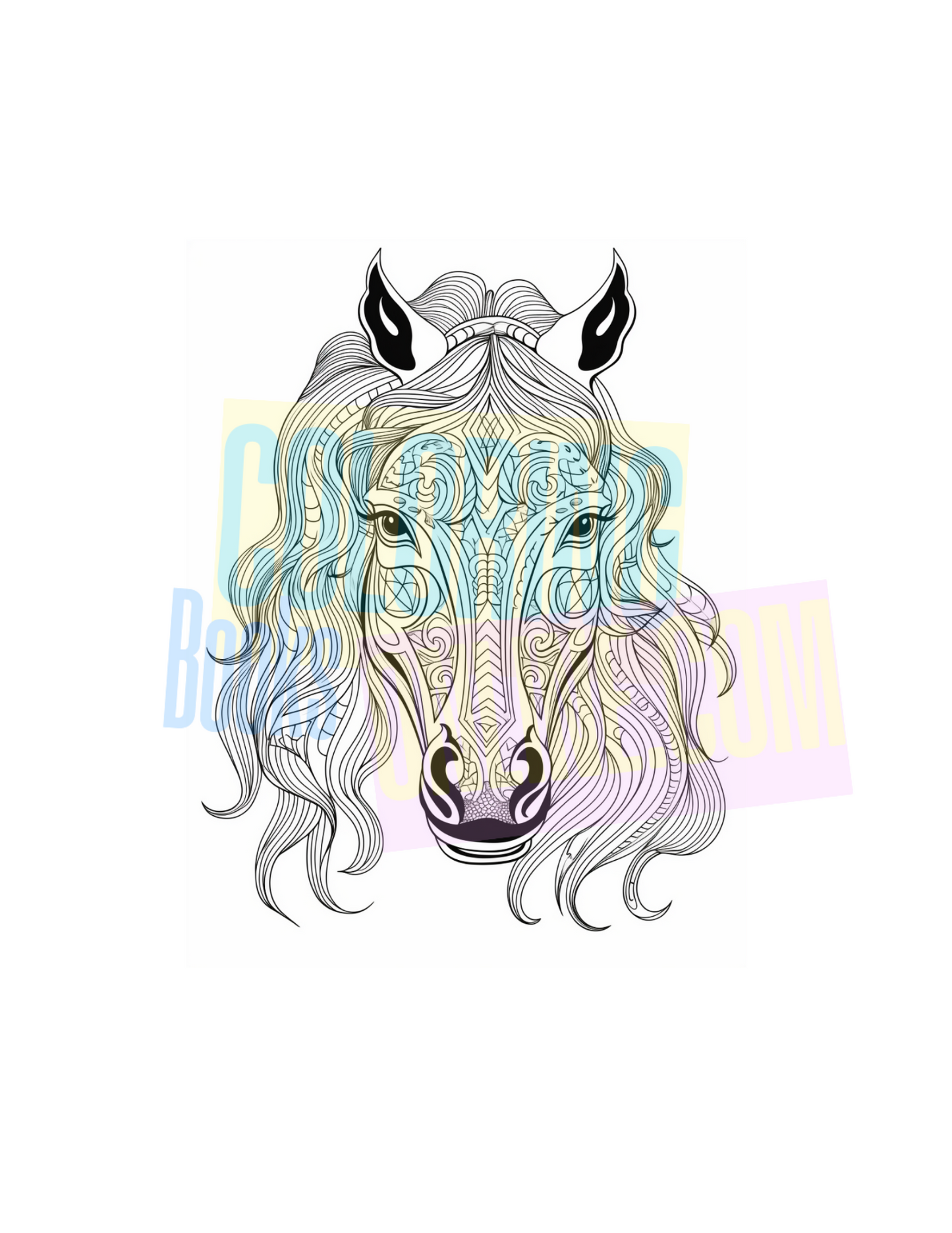 Horse Coloring Book Vol #3