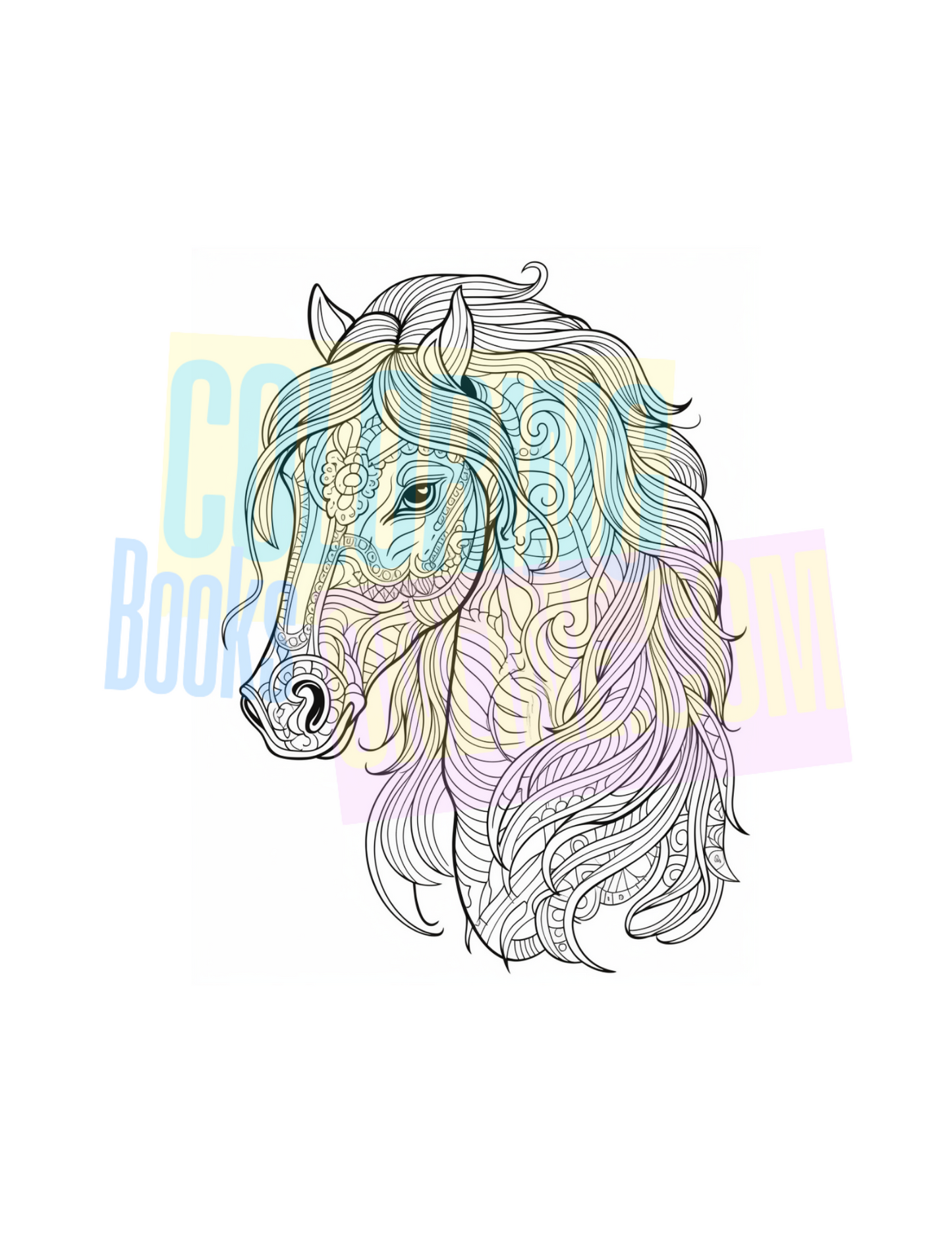 Horse Coloring Book Vol #1