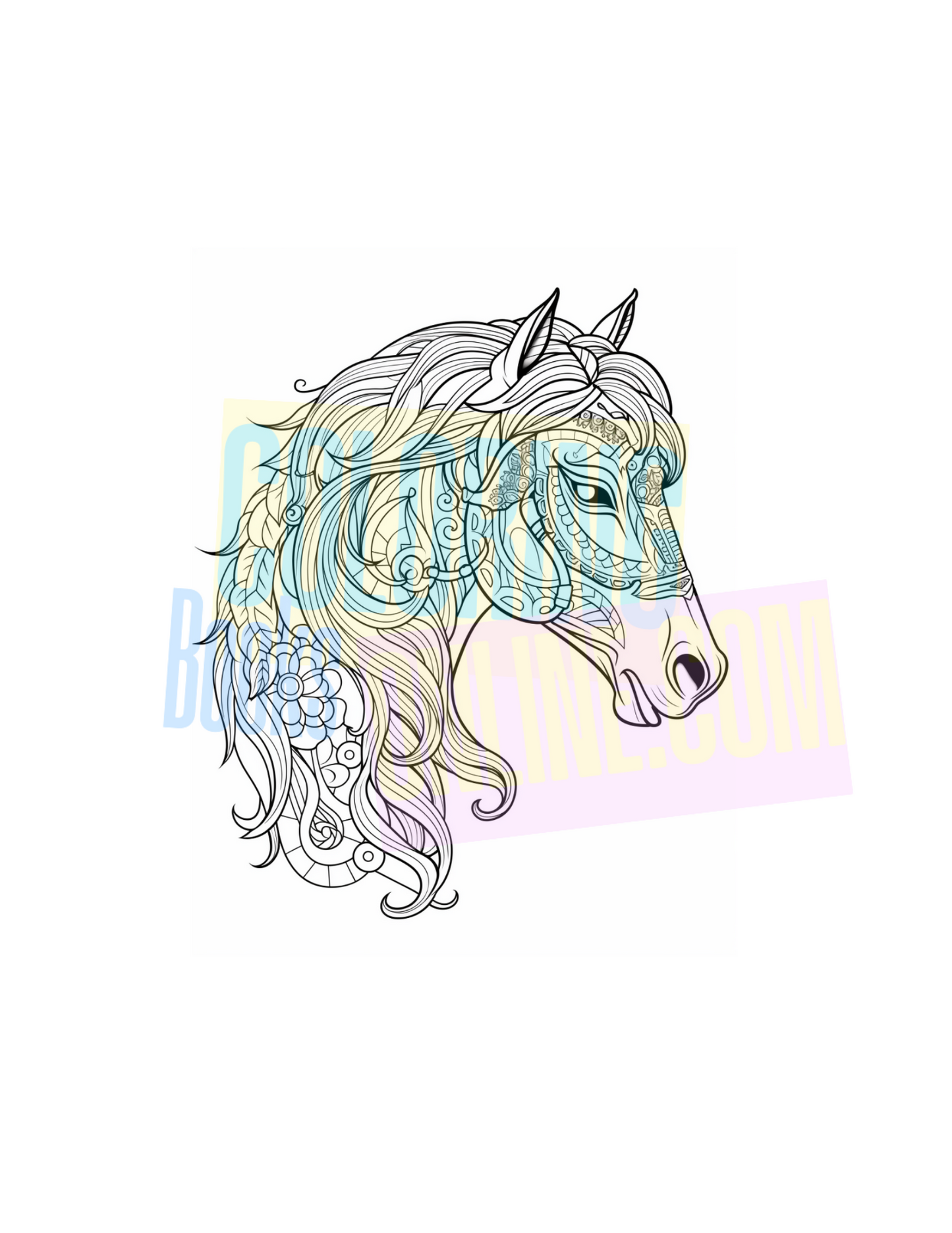 Horse Coloring Book Vol #1