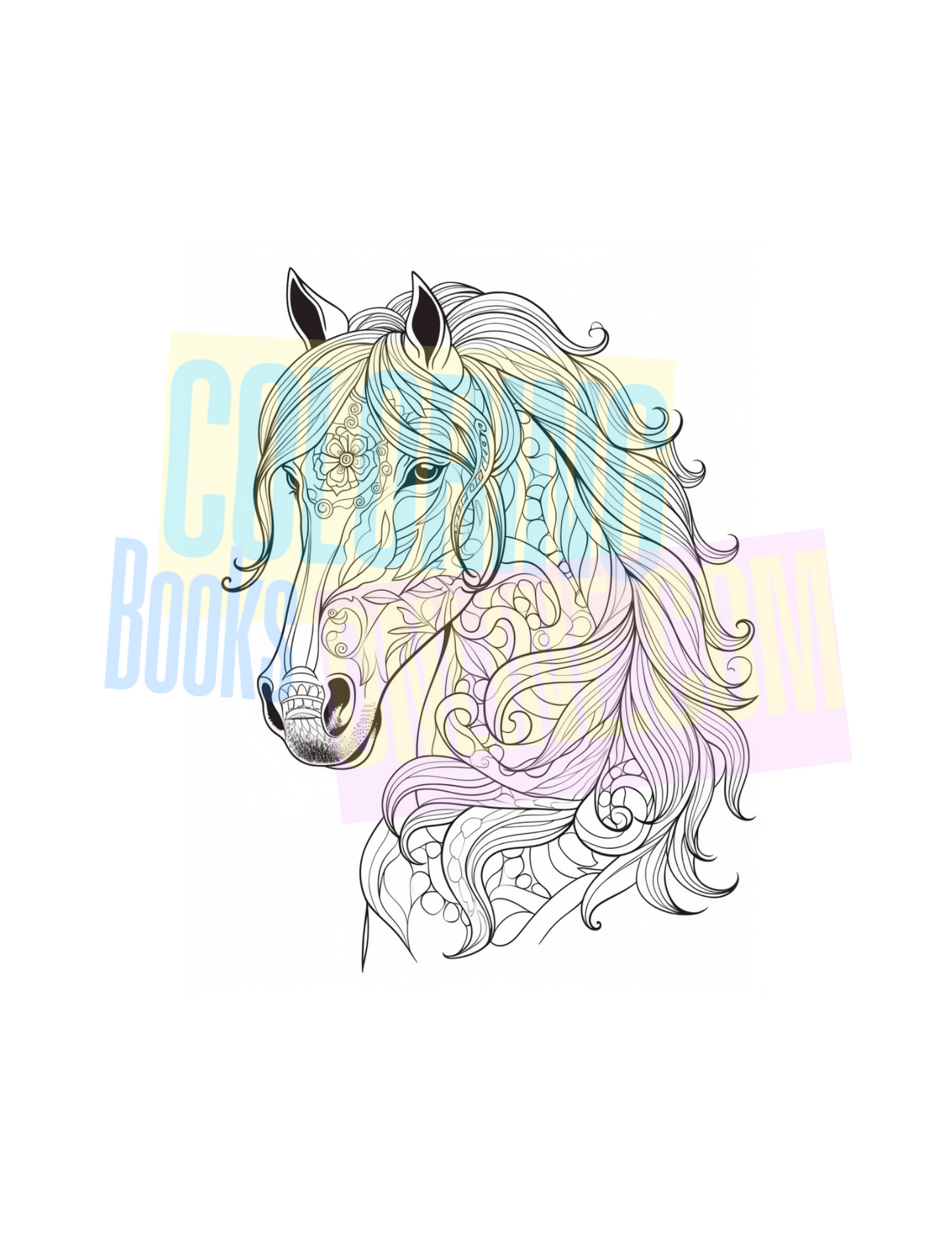 Horse Coloring Book Vol #2
