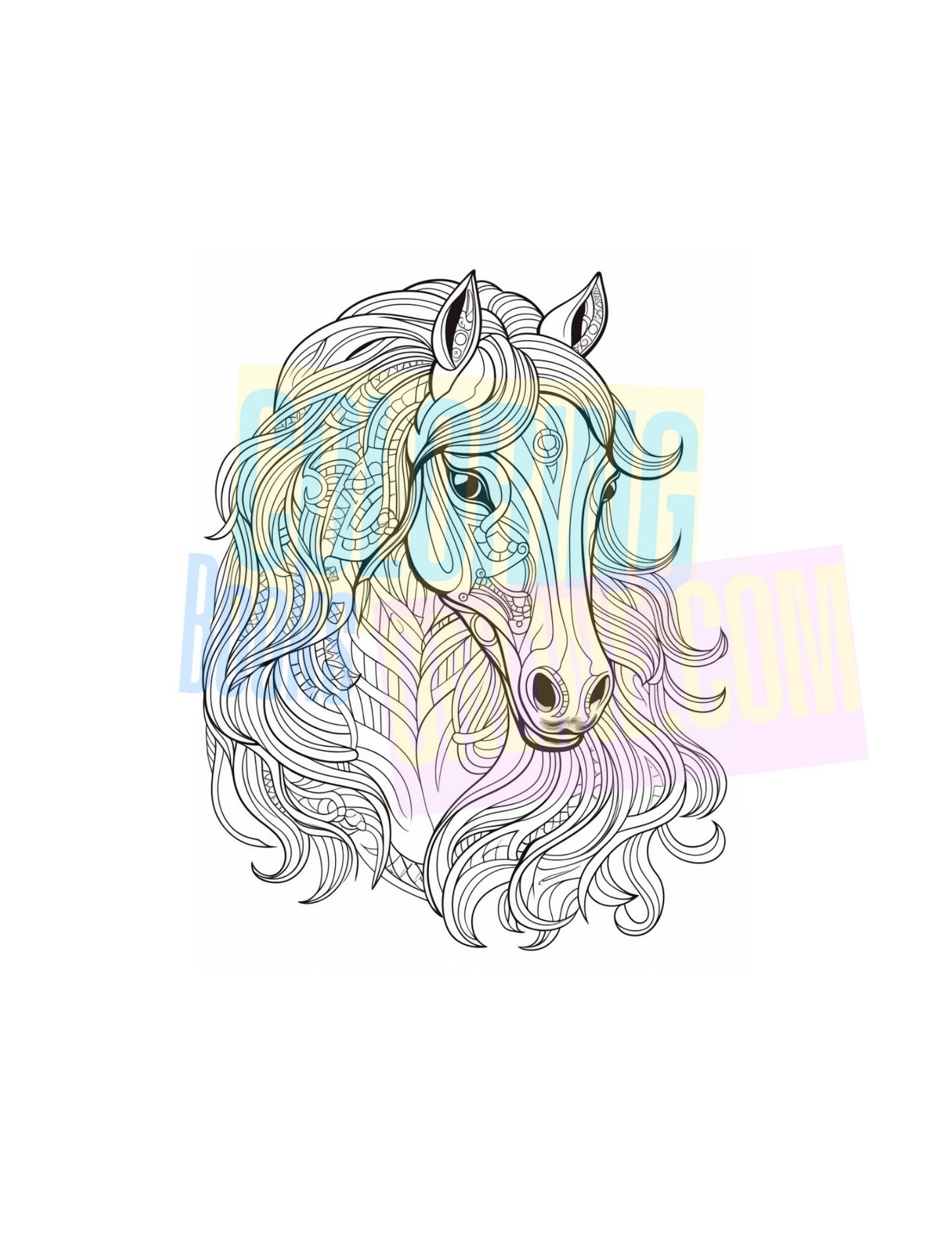 Horse Coloring Book Vol #2